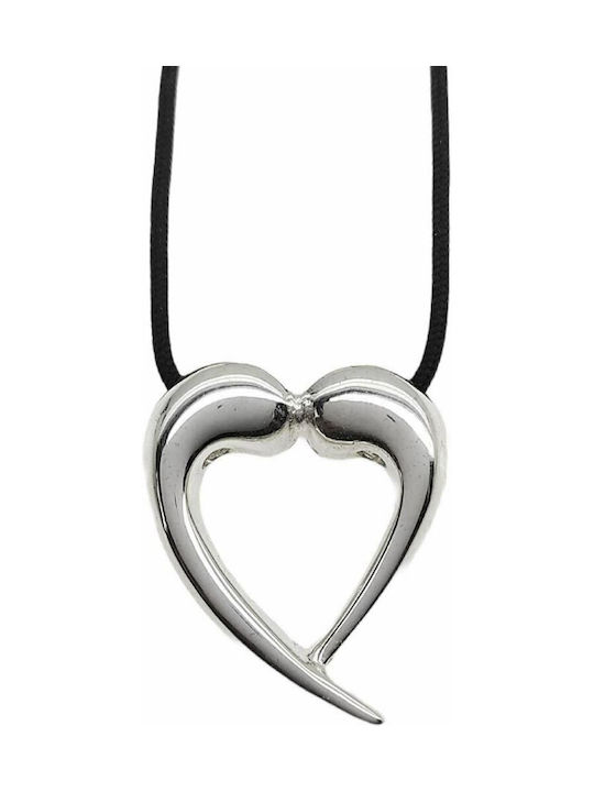 Colier cu design Inima din Argintiu