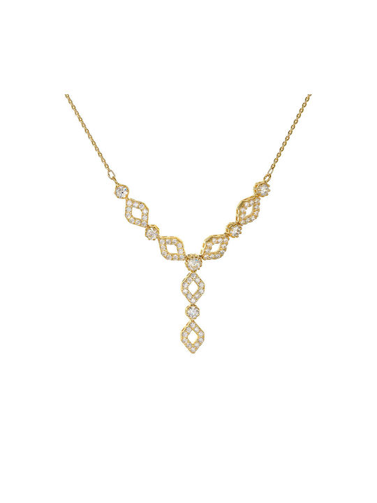 Necklace from Gold 14K with Zircon