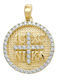Goldjewels Κολιέ Διπλό Φυλαχτό από Χρυσό 14Κ