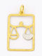 Charm Tierkreiszeichen Waage aus Gold 14K