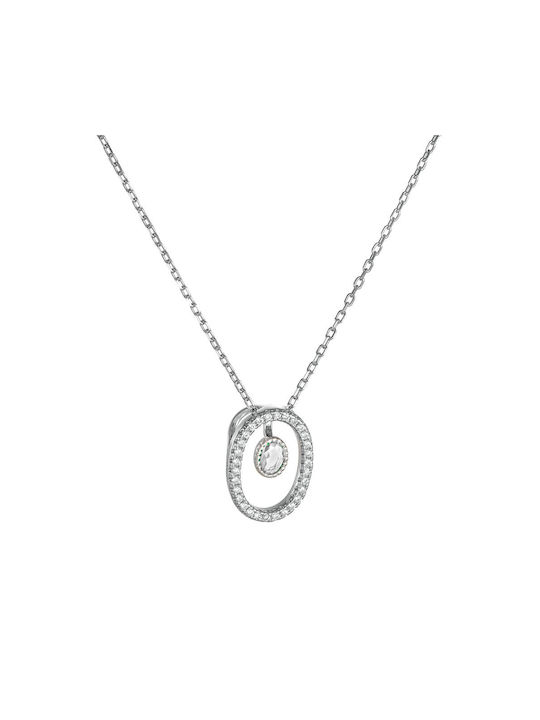 Necklace from Silver with Zircon