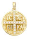 Goldjewels Charm Amulett Konstantin aus Gold 14K mit Zirkon