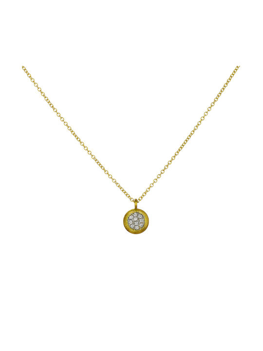 Necklace from Gold 18k with Diamond