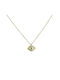 Necklace Amulet Eye from Gold 14K with Zircon