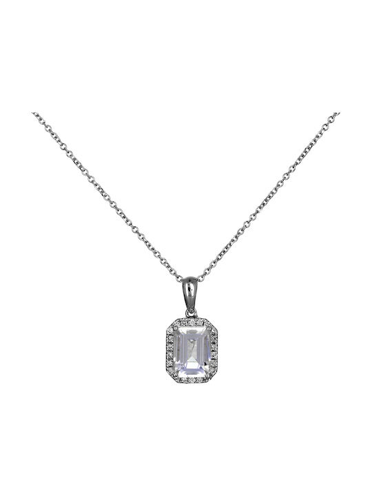 Necklace from White Gold 18k