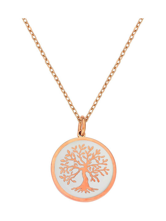 Halskette Baum aus Vergoldet Silber