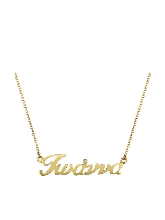 VTJ Necklace Made of Gold Plated Silver