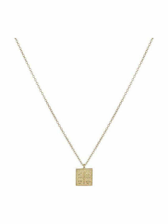 Necklace Constantine Talisman Made of 9 K Gold