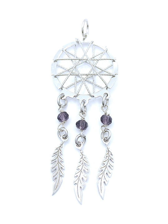 PS Silver PS Silver Necklace with Lilac Zircon