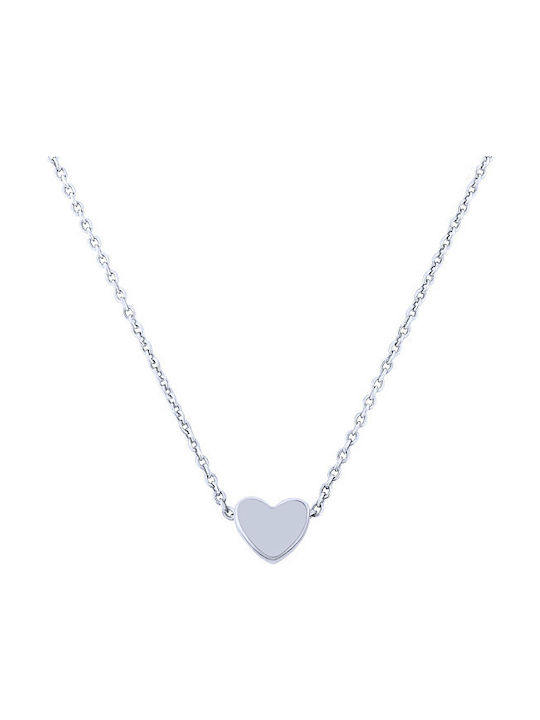 JewelStories Heart" Halskette mit Design Herz aus Silber