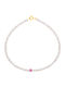 Margaritari Fußarmband aus Silber mit Perlen