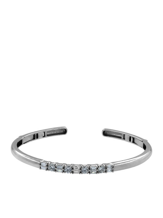 Bracelet Handcuffs made of White Gold 18K with Diamonds