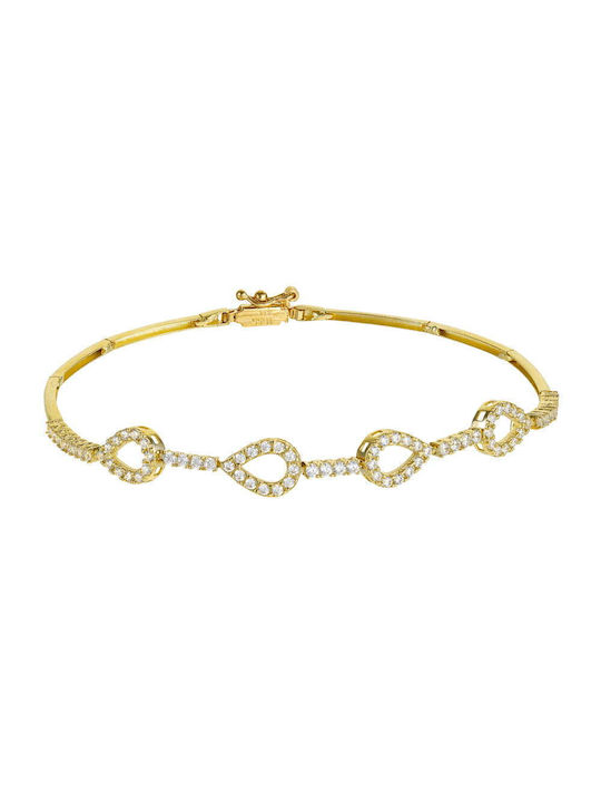 Bracelet made of Gold with Zircon