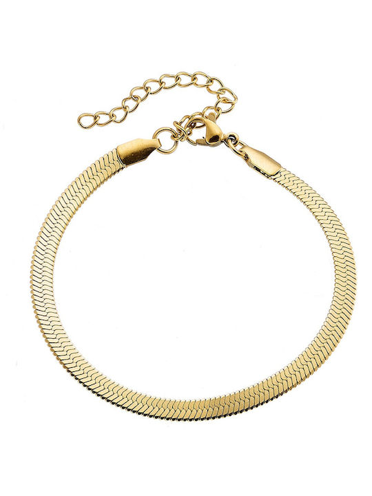 Bracelet Chain made of Steel Gold Plated
