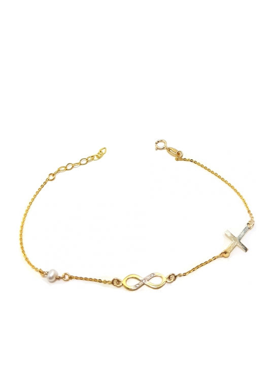 Bracelet with design Infinity made of Gold