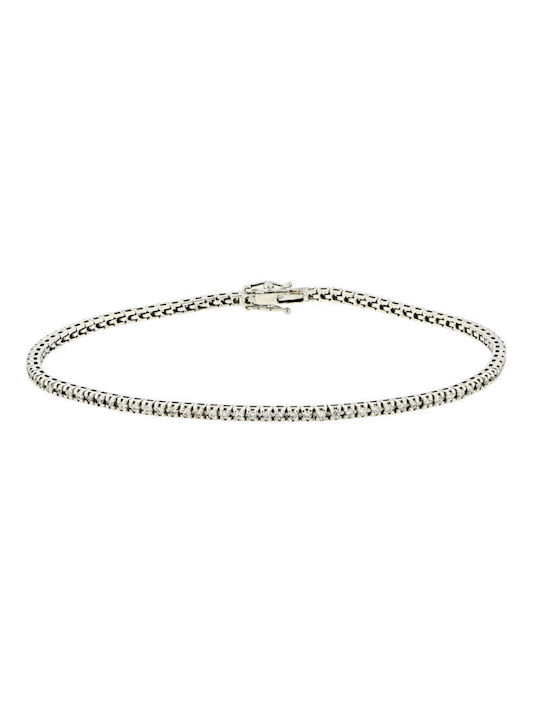 Bracelet Riviera made of White Gold 18K with Diamond