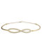 Bracelet with design Infinity made of Gold 14K with Zircon