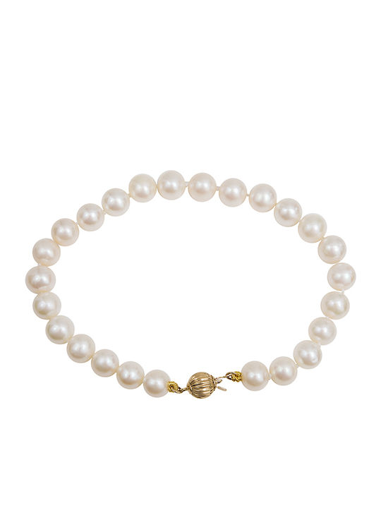 Bracelet made of Gold 14K with Pearls