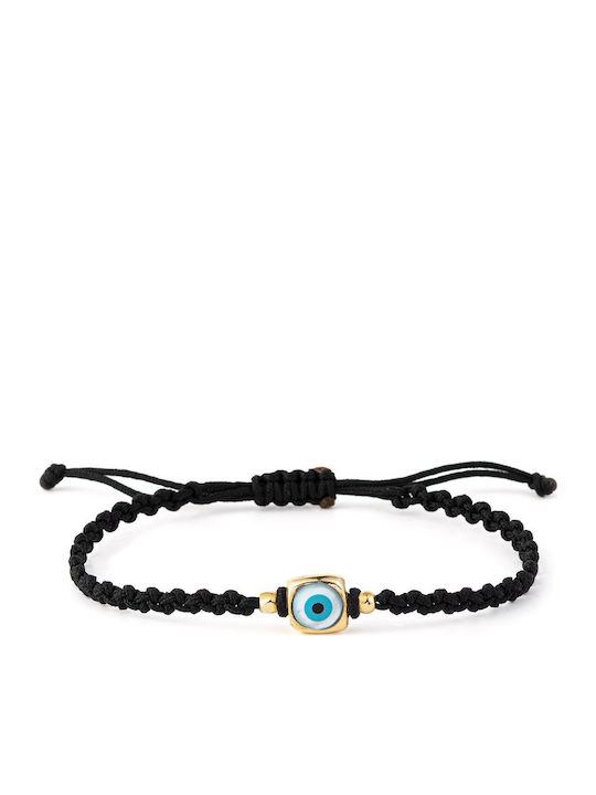 Moero Women's Bracelet Macrame with design Eye made of Cord