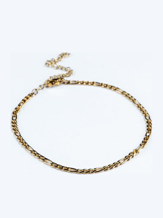 Cuoro Cuoro Gold Plated Steel Anklet