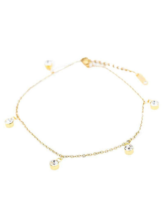 Bracelet Anklet Chain made of Steel Gold Plated