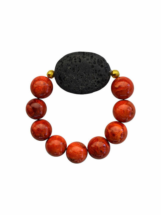 Bracelet with Lava Stones