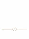 Ekan Women's Bracelet Chain with design Heart made of Rose Gold 14K