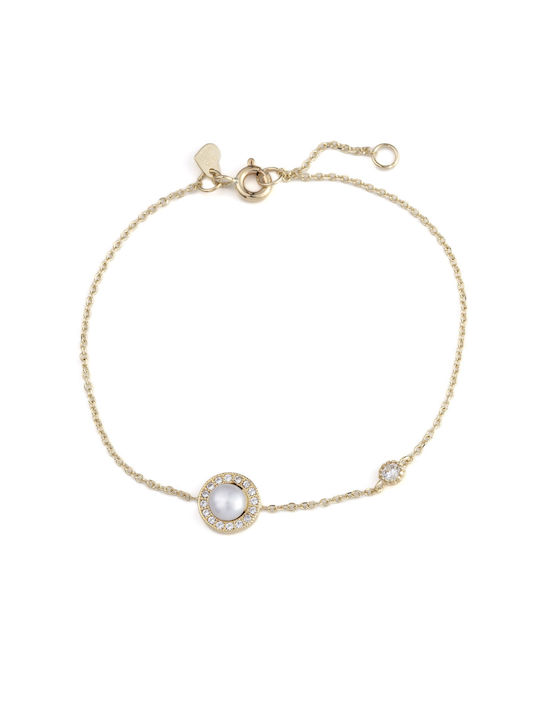 George Art Jewels Bracelet made of Gold 9K with Pearls