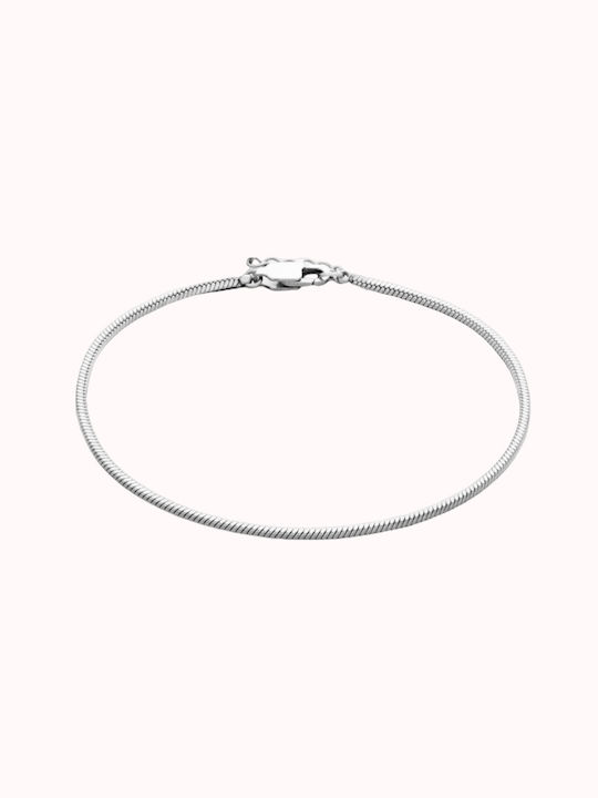 Naya Jewelry Snake Αλυσίδα Ποδιού από Ανοξείδωτο Ατσάλι 24cm