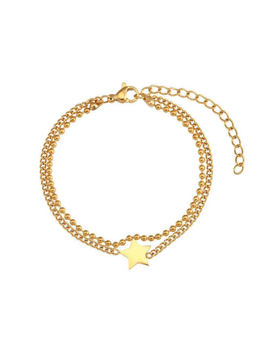 Charmy Bracelet Chain made of Steel Gold Plated