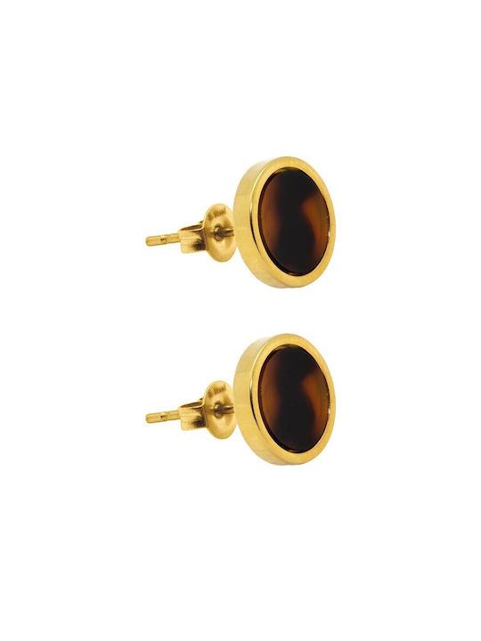 Earrings made of Steel Gold Plated