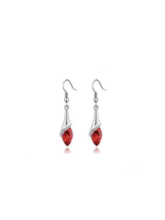 Red Drop Earrings Pendants