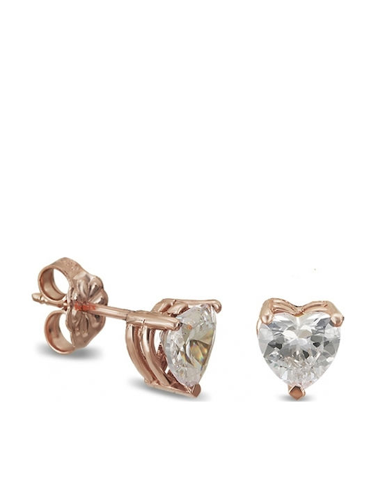 FenixJewelry Earrings made of Pink Gold with Stones