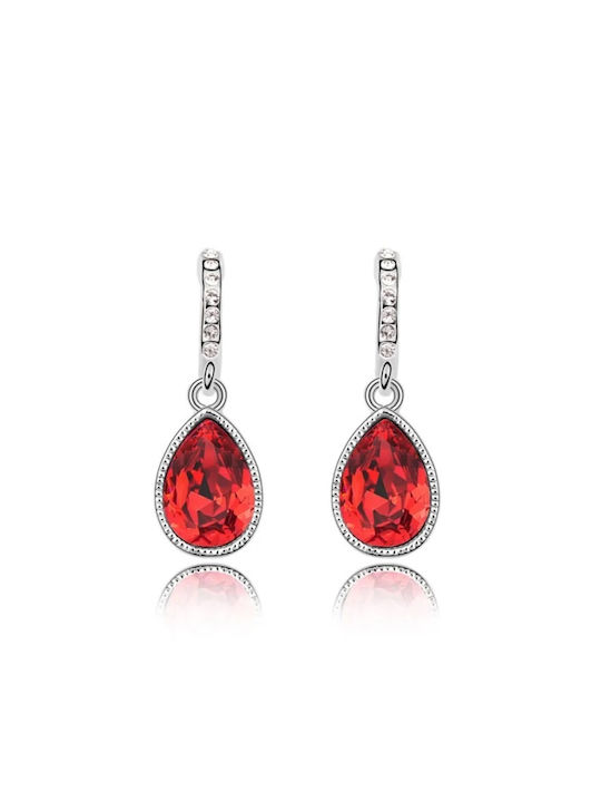 Red Drops Earrings Pendants