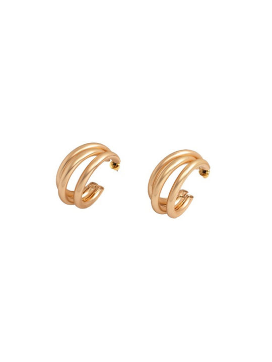 Earrings Hoops Gold Plated