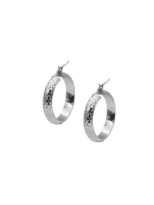 Earrings Hoops made of Silver