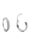 Piercing.gr Clicker 10mm Обици от Стомана Позлатен с Камъни