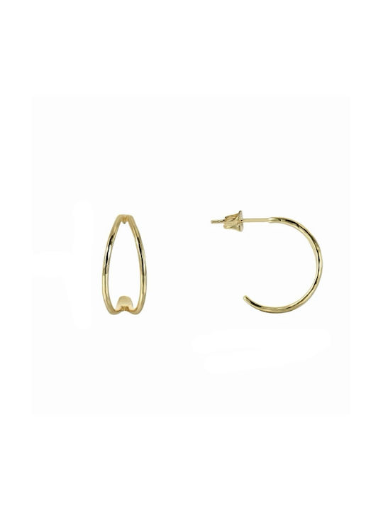 Earrings Hoops Gold Plated