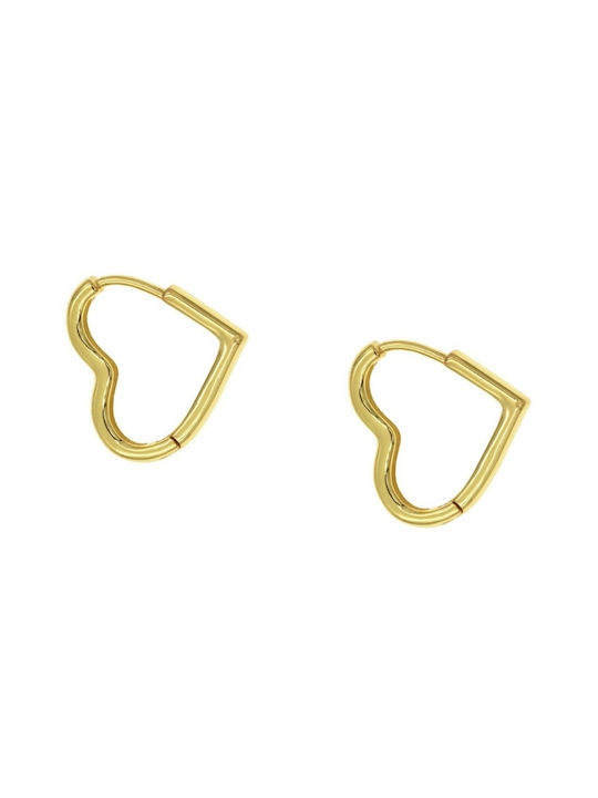 Earrings Hoops made of Silver Gold Plated