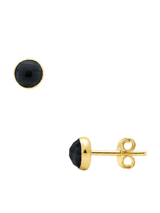 Margaritari Earrings made of Gold 14K with Stones