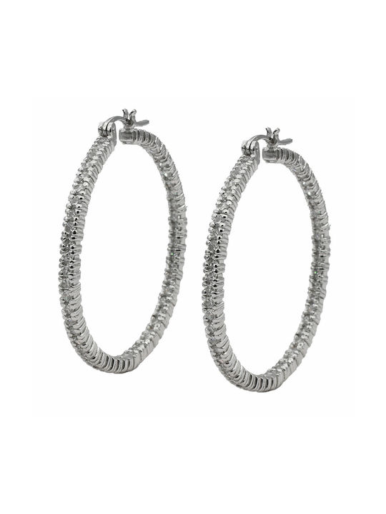 Earrings Hoops made of Silver