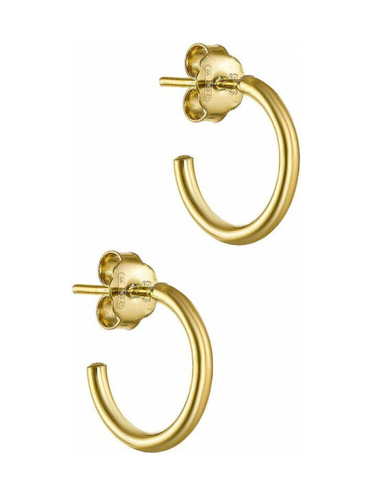 Small Earrings Hoops made of Gold 14K