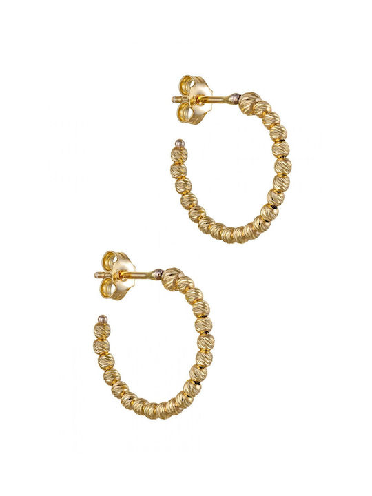 Earrings Hoops made of Gold 14K