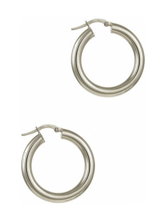 Earrings Hoops made of Platinum