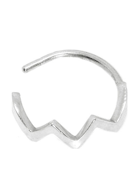 Nose Hoop Earring in 14K Platinum