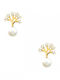 Ohrringe aus Gold 14K mit Steinen & Perlen