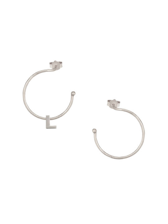 Earrings Hoops made of Silver