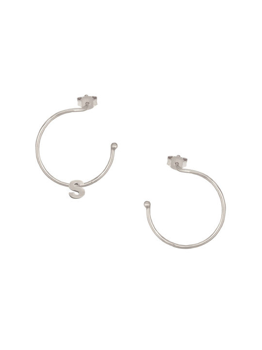 Earrings Hoops made of Silver