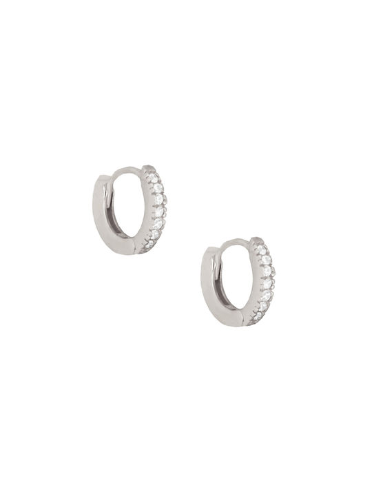 Earrings Hoops made of Silver