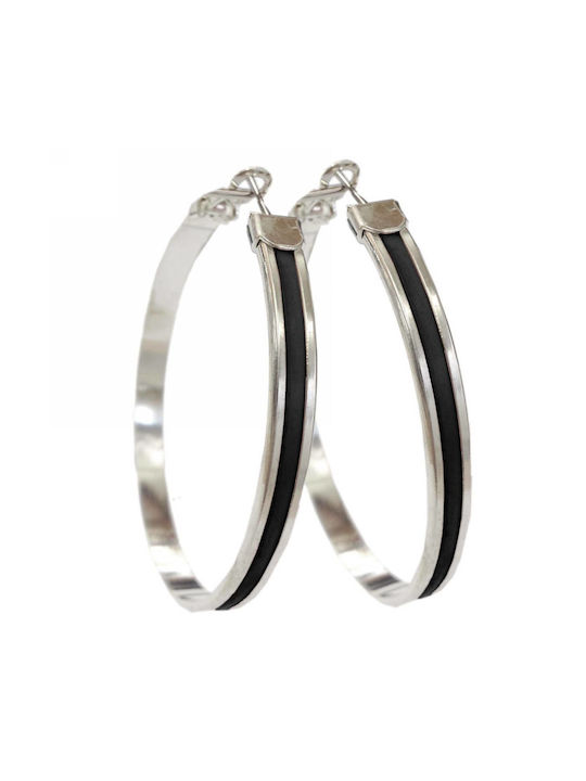 Earrings Hoops made of Silver